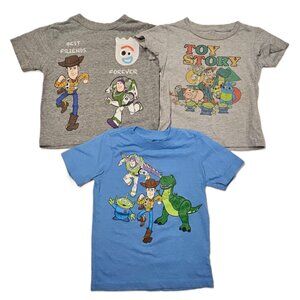 Disney Toy Story Tee Lot (3) • Size 3T • Buzz Woody Rex Forky